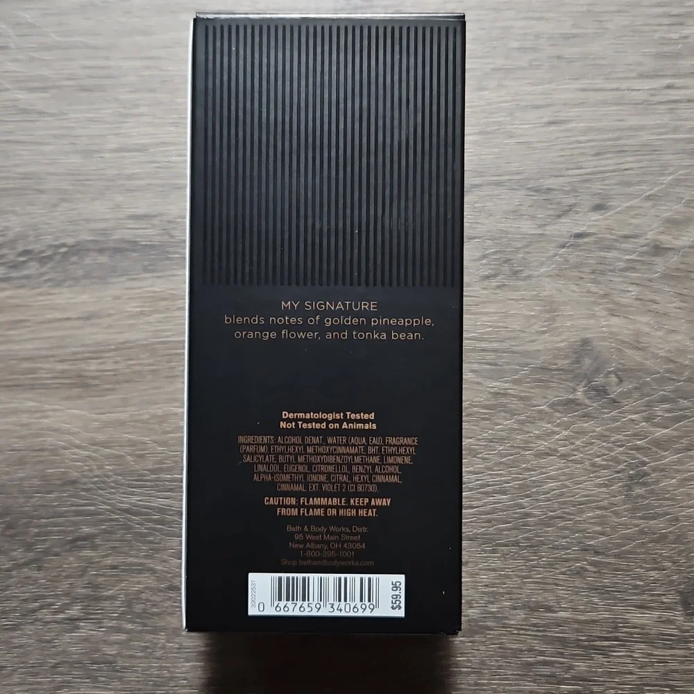 Bath & Body Works MY SIGNATURE 3.4oz MEN'S COLLECTION Fragrance NEW Msrp $59.95